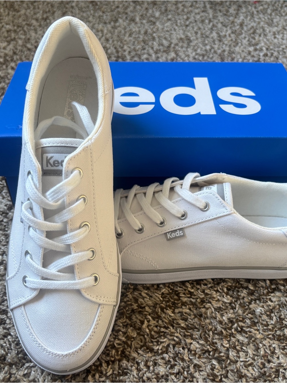 Keds Women's Canvas Center III Low-Top Sneakers - White
